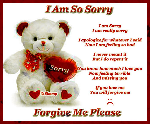 please forgive me poems