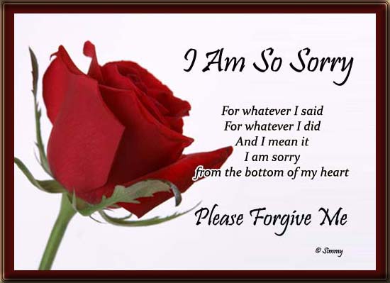 Say sorry to your loved ones with this cute ecard. 