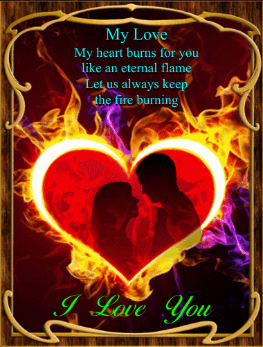 My Burning Heart! Free Madly in Love eCards, Greeting Cards | 123 Greetings