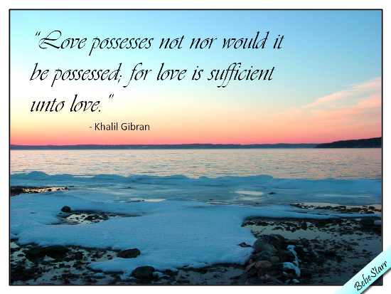 Love Is Sufficient.