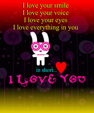 I Love Everything In You...