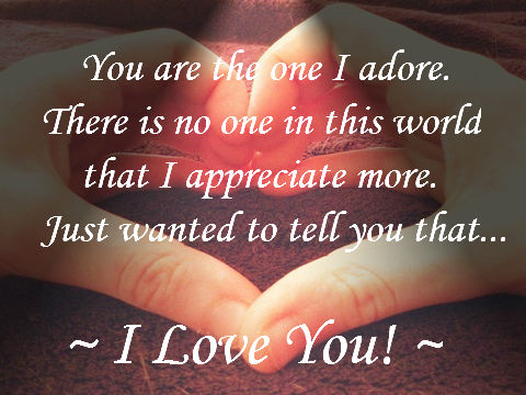 For The One I Adore. Free I Love You eCards, Greeting Cards | 123 Greetings