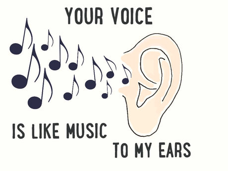 Your Voice Is Like Music To My Ears. 