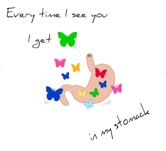 Butterflies In My Stomach. Free I Love You eCards, Greeting Cards 123