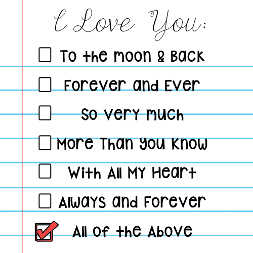 A Love You Note!