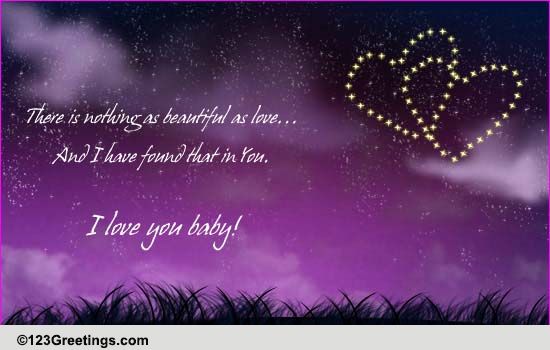 Starry Love. Free I Love You eCards, Greeting Cards | 123 Greetings