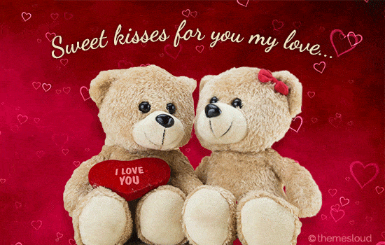 Sweet Kisses For The Love Of Your Free Kiss Ecards