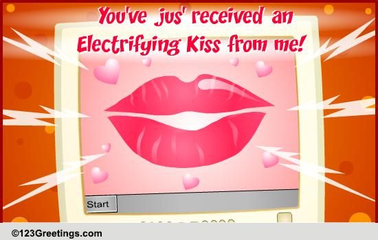 Kiss Kiss My Boyfriend Are Mint Candies E-kiss Just For U! Free Kiss eCards, Greeting Cards | 123 Greetings