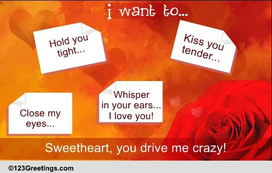 I Want You My Love. Free Kiss eCards, Greeting Cards | 123 Greetings