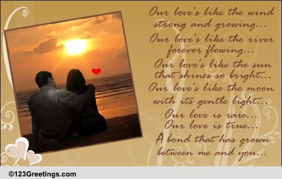 Our Love's So Rare And True... Free Poems eCards, Greeting Cards | 123