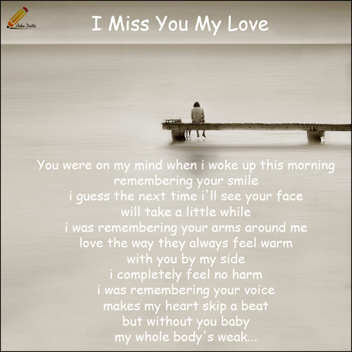 love missing you message for her