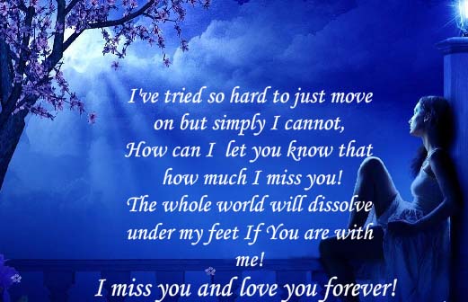 I Miss You All The Way Free Missing Him Ecards Greeting Cards 123