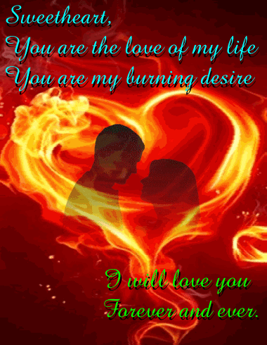 Eternal Flame Of Love. Free For Your Sweetheart eCards, Greeting Cards