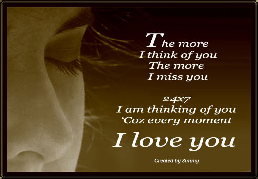 The More I Think Of You Free Thinking Of You Ecards Greeting Cards 123 Greetings