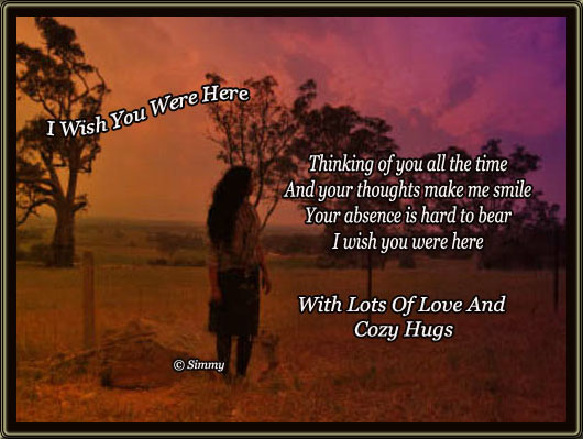 I Wish You Were Here. Free Thinking of You eCards, Greeting Cards | 123