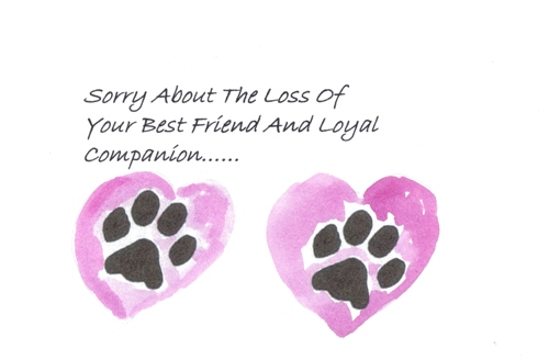 Sorry About Loss Of Pet.