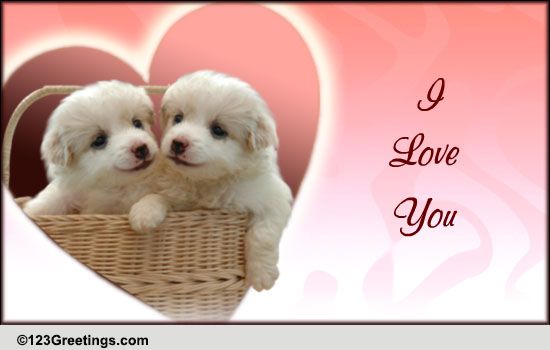 Puppy Dog Kisses For My Dear Friend! Free Friends eCards, Greeting