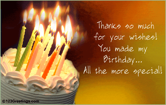 Image result for thanks for the birthday wishes
