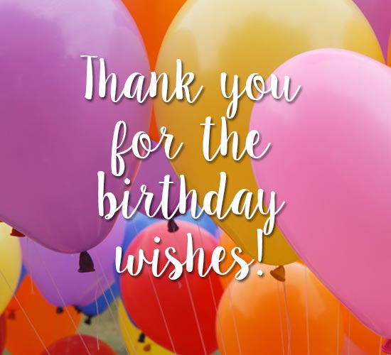 Thank You For Birthday Balloons. Free Birthday eCards, Greeting Cards