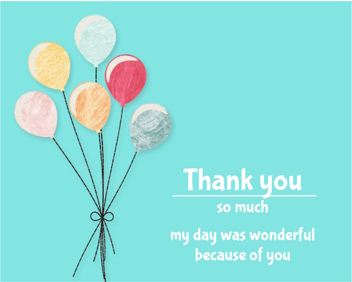 thank you card for birthday wishes