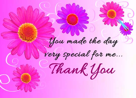 Thanks For Someone Special. Free Birthday Thank You eCards | 123 Greetings