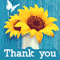 Special Sunflower Thank You Note.