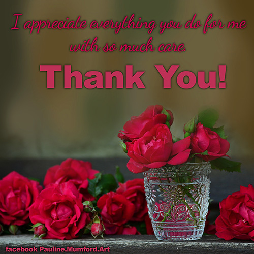 Thank You With Red Roses...