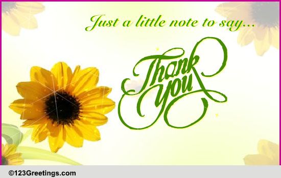 A Little Note To Say... Free Flowers eCards, Greeting Cards | 123 Greetings