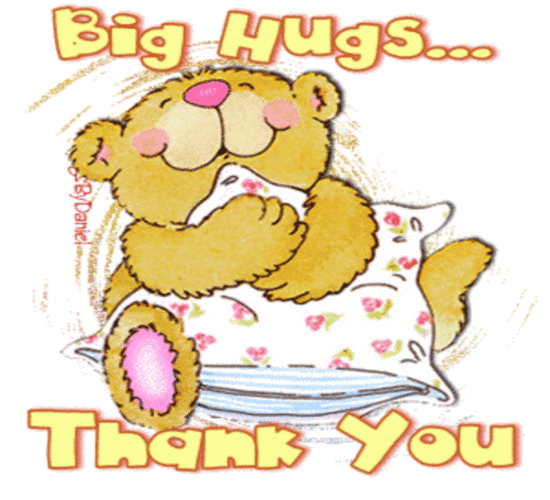 A Hug Full Of Thanks...