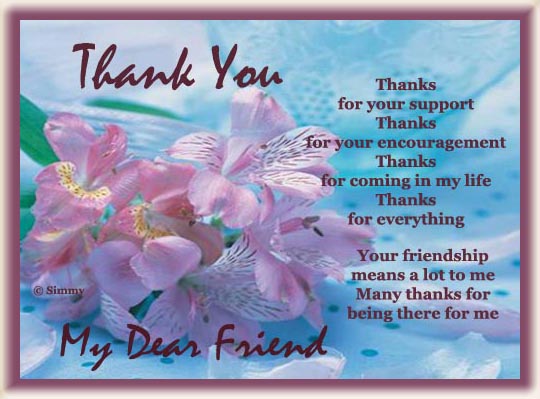 Many Thanks My Friend Free Friends ECards Greeting Cards 123 