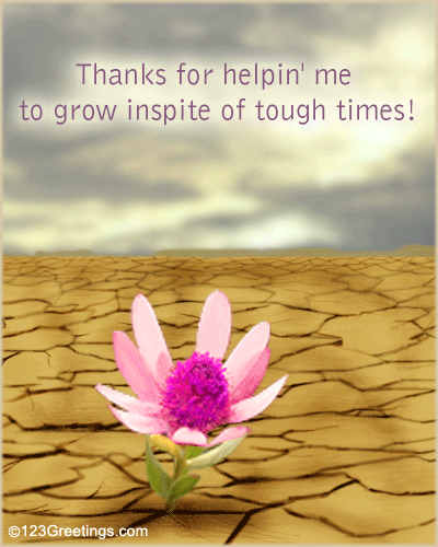 A Thanks Inspiration Card.