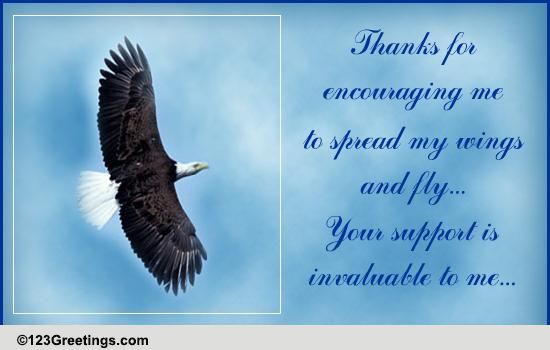 Thanks For Your Support Free Inspirational ECards Greeting Cards 