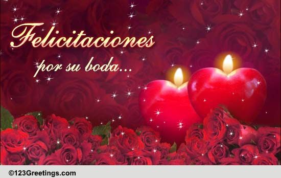 Spanish Wedding Congratulations Free Around The World ECards 123 