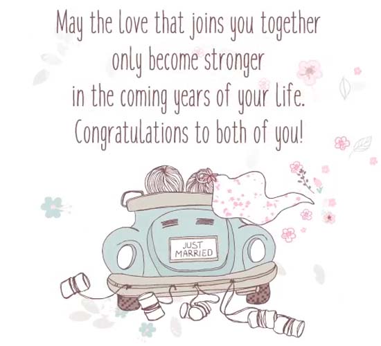 Congratulations To You Both Free Just Married Ecards Greeting Cards 123 Greetings