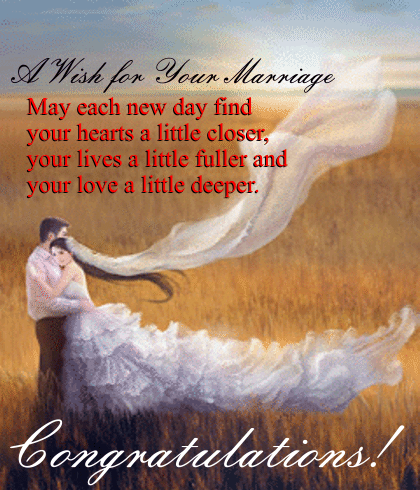 A Wish For Your Marriage...