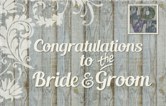 Rustic Wedding Congratulations.