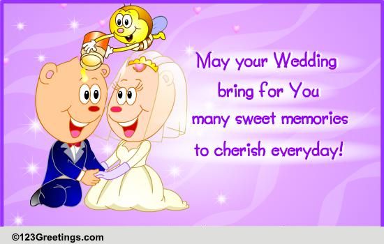 A Special Wish For A Sweet Couple! Free Wedding Etc eCards | 123 Greetings