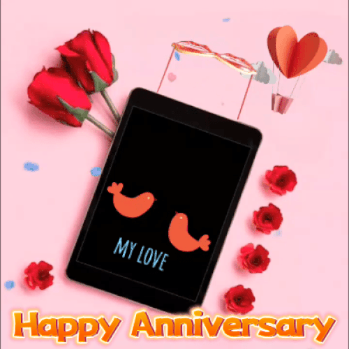 Anniversary Kiss Ecard For Your Love.