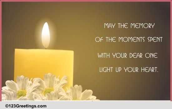 May The Memory Light Up Your Heart! Free Happy Anniversary eCards | 123 ...