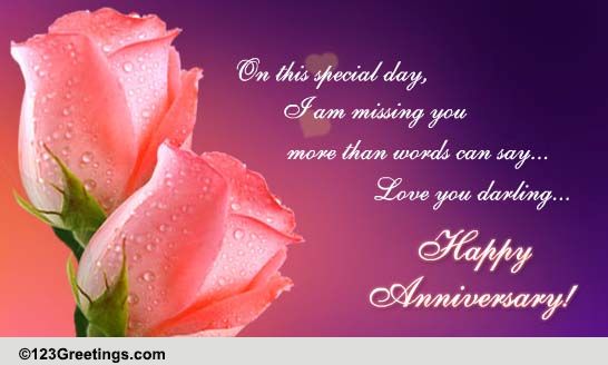 I Miss You! Free Happy Anniversary eCards, Greeting Cards | 123 Greetings