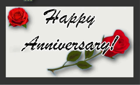 Happy Anniversary With Roses.