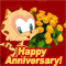 Anniversary Floral Message.