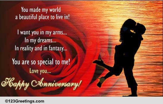 Love Filled Anniversary Wishes.