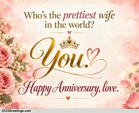 Happy Anniversary Wish For Your Wife