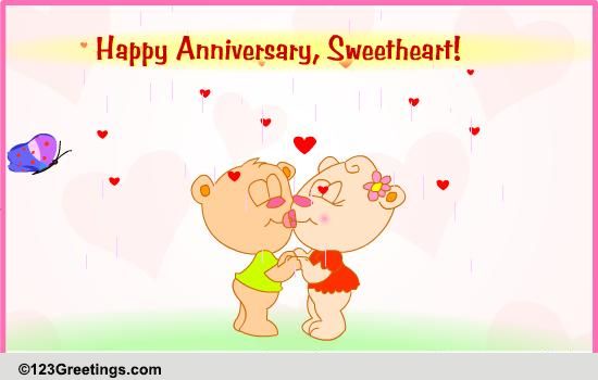 A Romantic Anniversary Ecard.