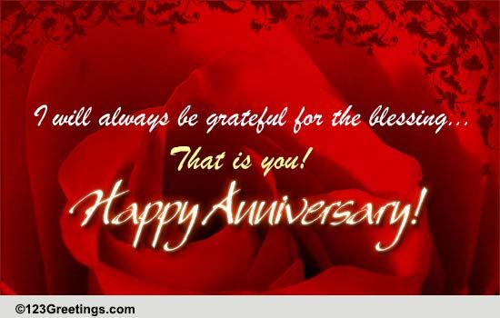 A Special Thanks On Anniversary.