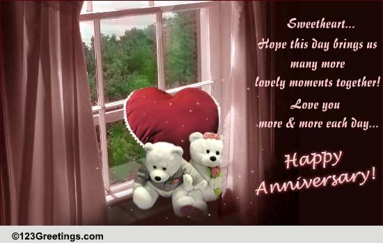Sweet Anniversary Ecard For Your Love.