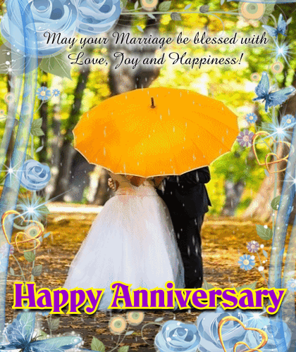 A Happy Annivesary Card For A Couple.