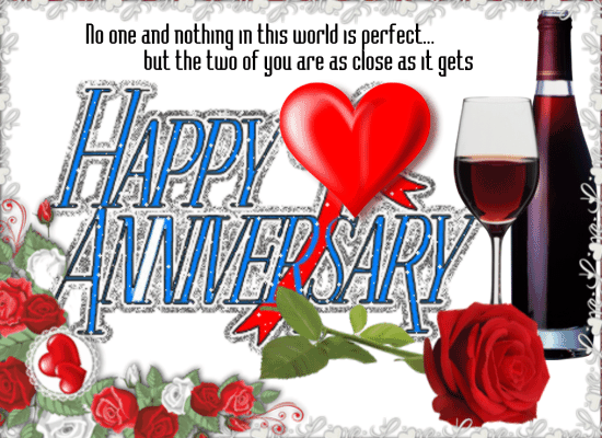 An Anniversary Card For The Two Of U.