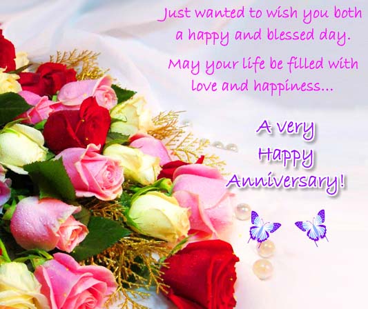 A Happy And Blessed Anniversary! Free To a Couple eCards, Greeting ...